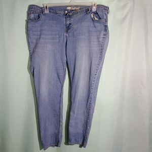 Women’s Light Wash Jeans – Straight Leg Stretch Denim Casual Everyday Pants